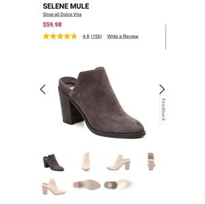 Dolce Vita suede heeled mule bootie